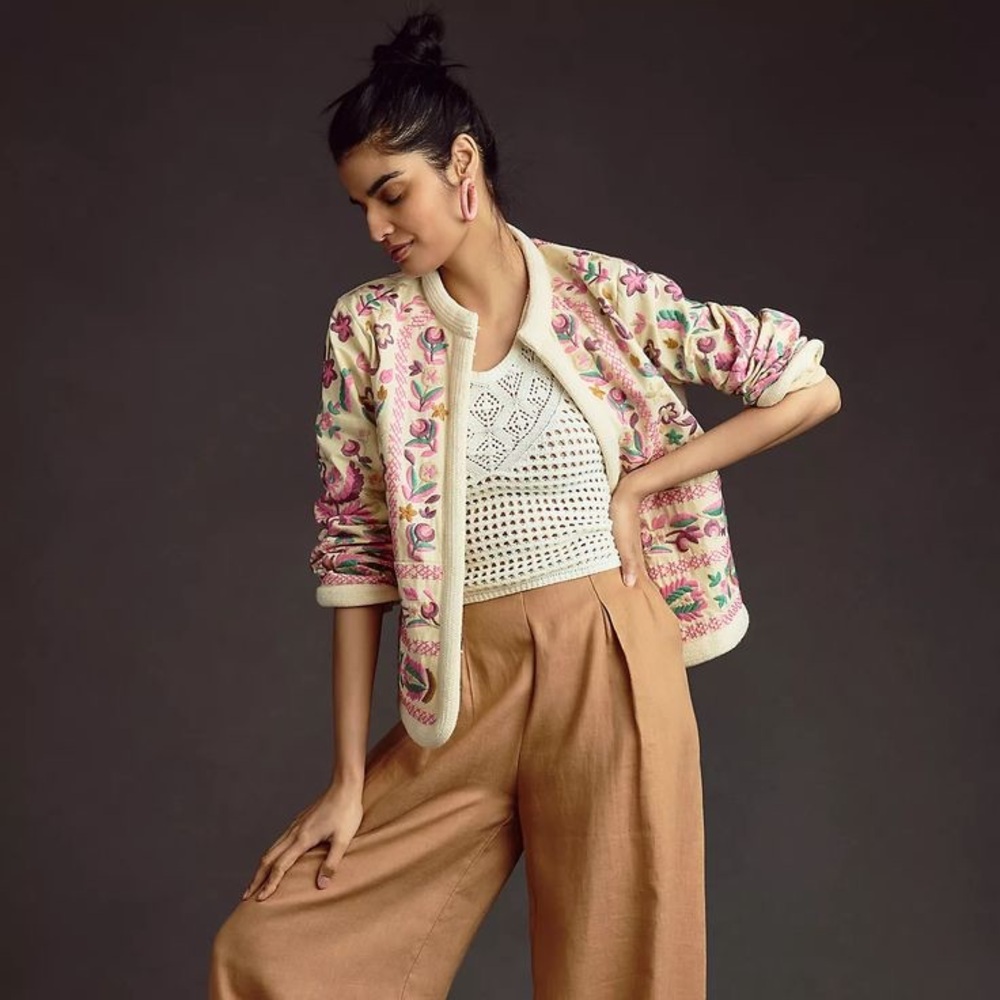 NWT Antik Batik Embroidered Andrea Jacket
